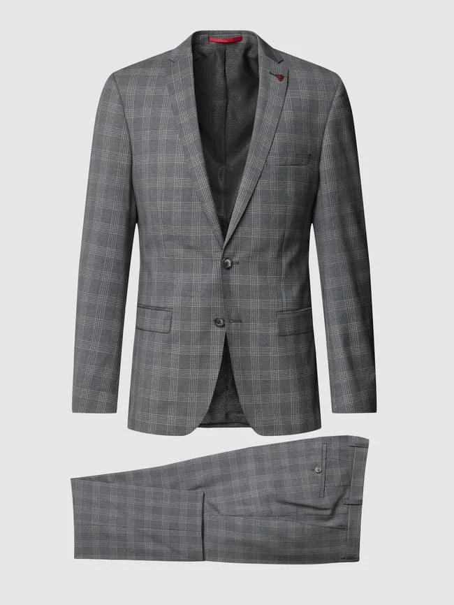 Angebote ? Roy Robson Slim Fit Anzug Mit Allover-Muster - Graphit ✨ 2 Angebote ? Roy Robson Slim Fit Anzug Mit Allover-Muster - Graphit ✨ – Bild 2