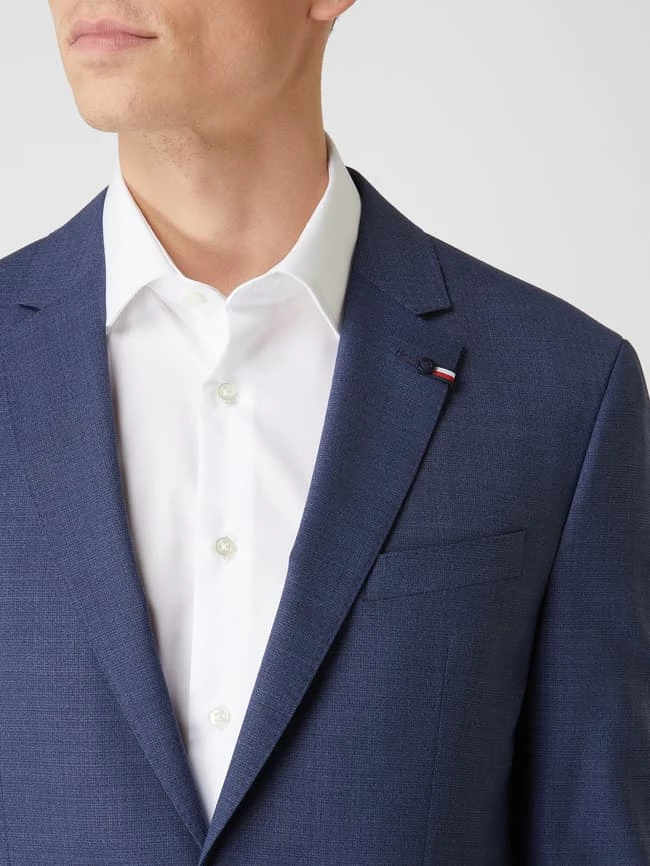Billig ? Tommy Hilfiger Slim Fit 2-Knopf-Sakko Mit Stretch-Anteil - Marineblau ? 3 Billig ? Tommy Hilfiger Slim Fit 2-Knopf-Sakko Mit Stretch-Anteil - Marineblau ? – Bild 3