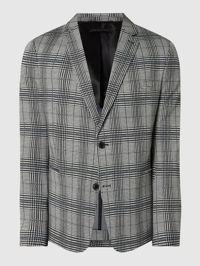 Bester Verkauf ⭐ Drykorn Slim Fit 2-Knopf-Sakko Mit Glencheck Modell 'Hurley' - Hellgrau ? 2 Bester Verkauf ⭐ Drykorn Slim Fit 2-Knopf-Sakko Mit Glencheck Modell 'Hurley' - Hellgrau ? – Bild 2