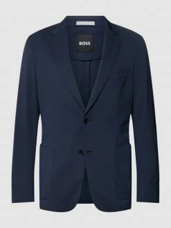 Brandneu ? BOSS Sakko Mit Naht-Details Modell 'Hanry' - Marineblau ?