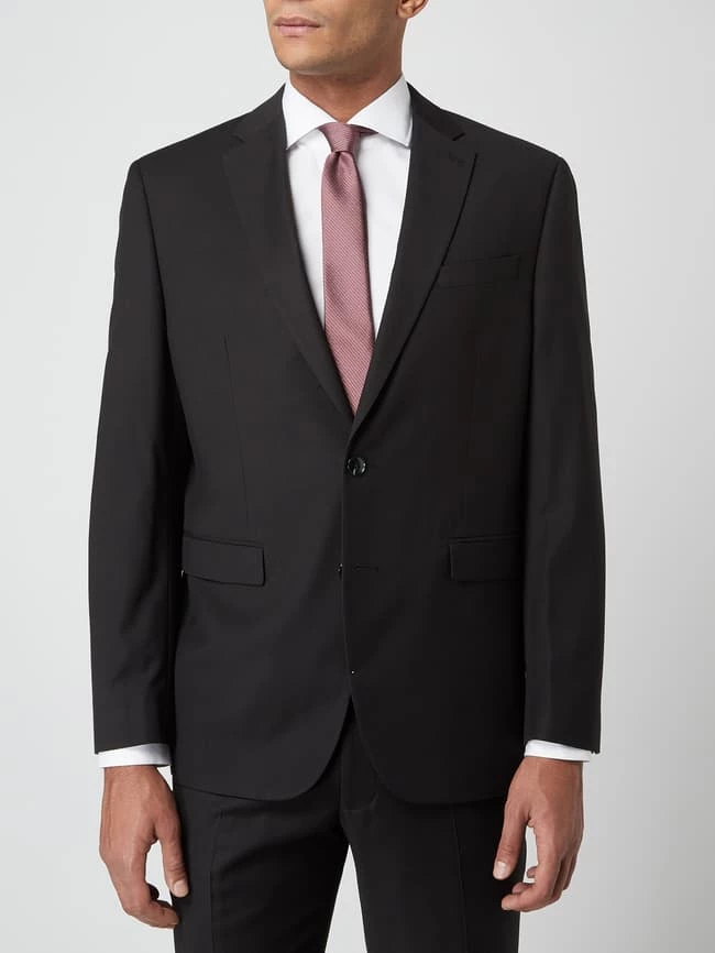 Besorgen ? Christian Berg Men Slim Fit 2-Knopf-Sakko Mit Webmuster - Schwarz ? 4 Besorgen ? Christian Berg Men Slim Fit 2-Knopf-Sakko Mit Webmuster - Schwarz ? – Bild 4